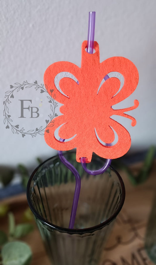 Strohhalmfigur Schmetterling 18er Set Stückpreis ab 0.55 Euro zzgl. 19% MwSt.