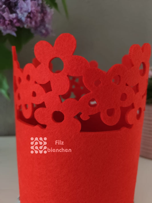 Korb mit Blumenborte B Groß