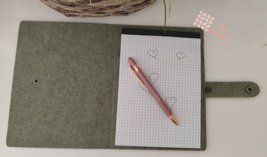 Blockhülle DIN A 5 mit Druckknopf