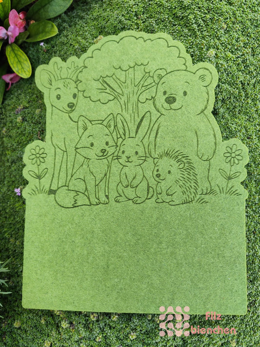 Türschild Waldtiere klein