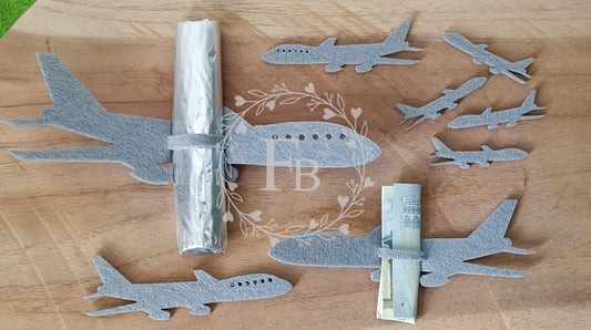 Flugzeug stehend Streugut 40 Stk. mit Farbwahl Stückpreis ab 0.11 Euro zzgl. 19% MwSt.