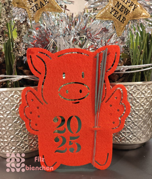 Wunderkerzenhalter 2025, 2 er Set Stückpreis ab 1.05 Euro zzgl. 19% MwSt.