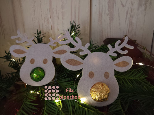 Elchkopf graviert mit Loch Rocher Kugel/ Schokokugel 4er Set Stückpreis ab 0,74€ zzgl. 19% MwSt.