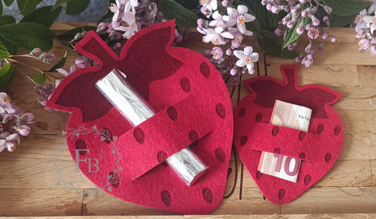 Erdbeere graviert 10cm 10er Set Stückpreis ab 0.54 Euro zzgl. 19% MwSt.