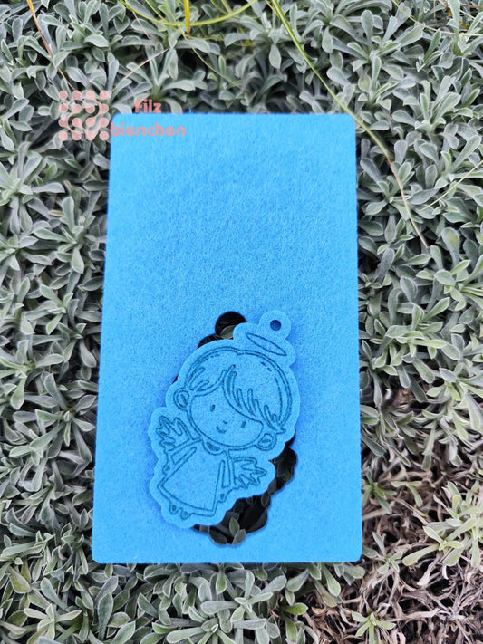 Karte mit Anhängerausschnitt Engeljunge 3er Set OHNE GRAVUR Stückpreis ab 1.13 Euro zzgl. 19% MwSt.