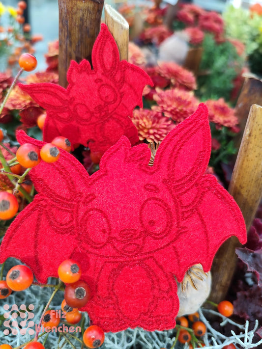 Fledermaus graviert 8 cm 10er Set Stückpreis ab 0.52 Euro zzgl. 19% MwSt.