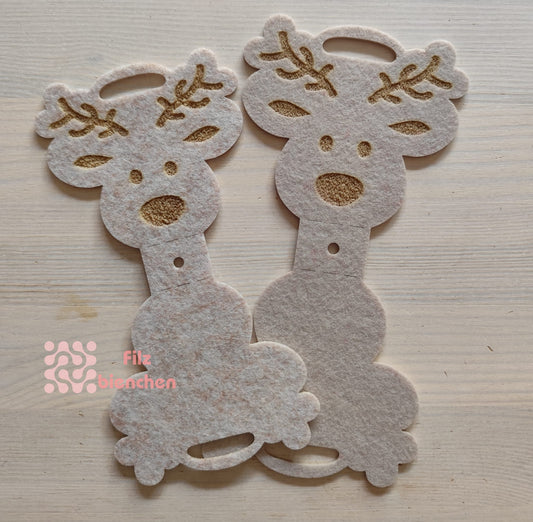 Elchkopf (Offsettäschchen)zum zusammenklappen graviert ohne Loch Lolli /Rocher Kugel/ Schokokugel 5er Set Stückpreis ab 0,80€ zzgl. 19% MwSt..