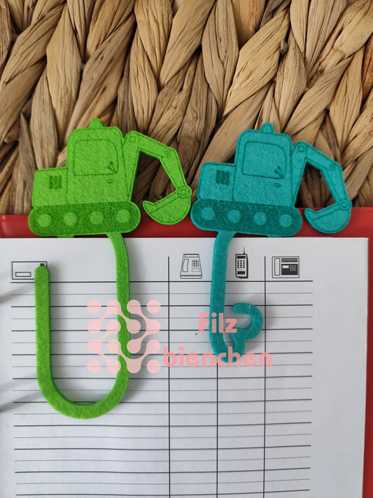 Lesezeichen Bagger 3er Set Stückpreis 0,80€