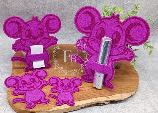 Maus lustig Graviert 8 cm (10er Set) Stückpreis ab 0.35 Euro zzgl. 19% MwSt.