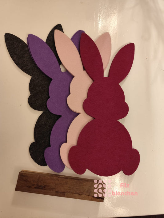 SPARSET OHNE FARBWAHL!! Hase sitzend Bastelset mit Holzklötzchen und Stäbchen---30 cm--- 10 er Set, Stückpreis 0,84 Euro zzgl. 19% MwSt.