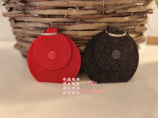 Kreistäschchen für den Schlüsselbund oder die Handtasche, 2er Set