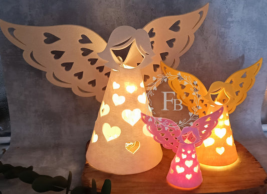 Lichtengel Herz M 2er Set mit Ausschnitt im Flügel Stückpreis ab 3.45 Euro zzgl. 19% MwSt.