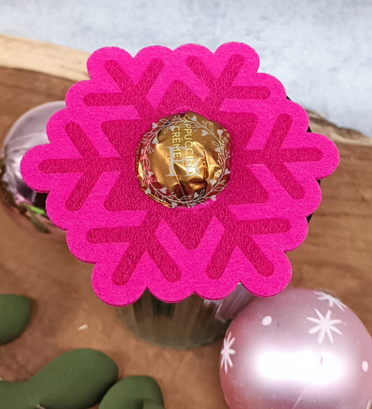 Schneeflocke Schokolade 10 cm 5er Set Stückpreis ab 0.96 Euro zzgl. 19% MwSt.