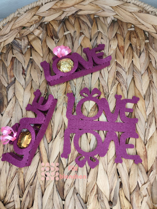 LOVE 15er Set für Rocher oder Schokokugel Stückpreis ab 0.79 Euro zzgl. 19% MwSt.