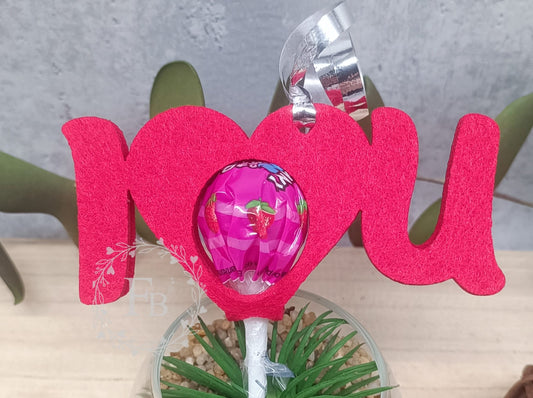 Lollifigur "I Love you" für Lolli´s (5er Set) Stückpreis ab 1.31 Euro zzgl. 19% MwSt.