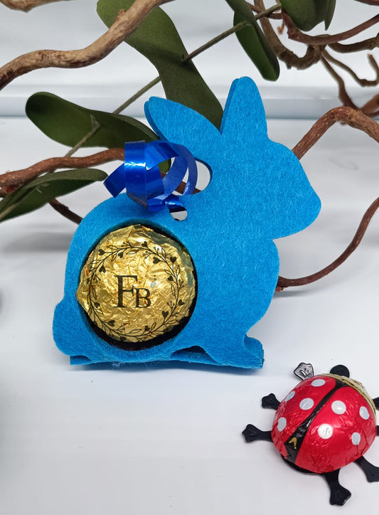 Hase aufgeklappt sitzend für Rocher Kugeln 7er Set Stückpreis ab 1.11 Euro zzgl. 19% MwSt.