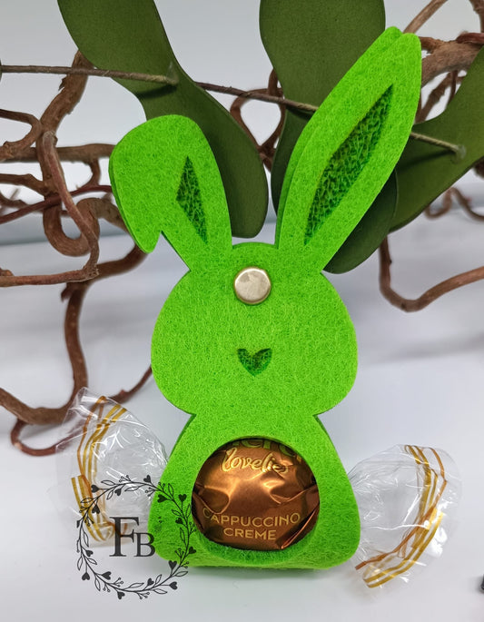 Hase aufgeklappt mit gravierten Ohren für Schokoladen Kugeln 24 Stk Stückpreis ab 0.62 Euro zzgl. 19% MwSt.