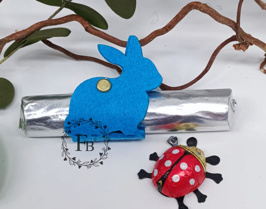 Hase aufgeklappt sitzend für Schokoladenriegel 9er Set Stückpreis ab 0.68 Euro zzgl. 19% MwSt.