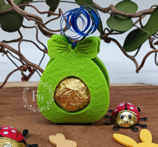 Ei zusammengeklappt mit Schleife , Rocher 8er Set Stückpreis ab 0,97€ zzgl. 19% MwSt.