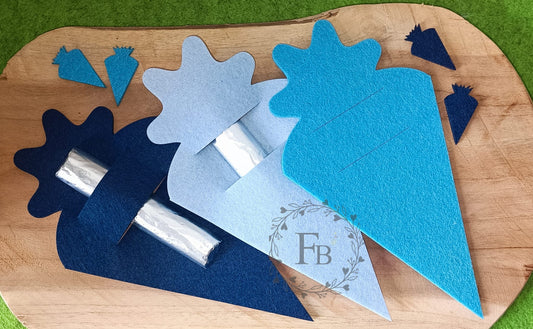 Schultüte/Zuckertüte Rund Ausschnitt "Du" 16er Set JUNGENFARBEN Stückpreis ab 0.92 Euro zzgl. 19% MwSt.