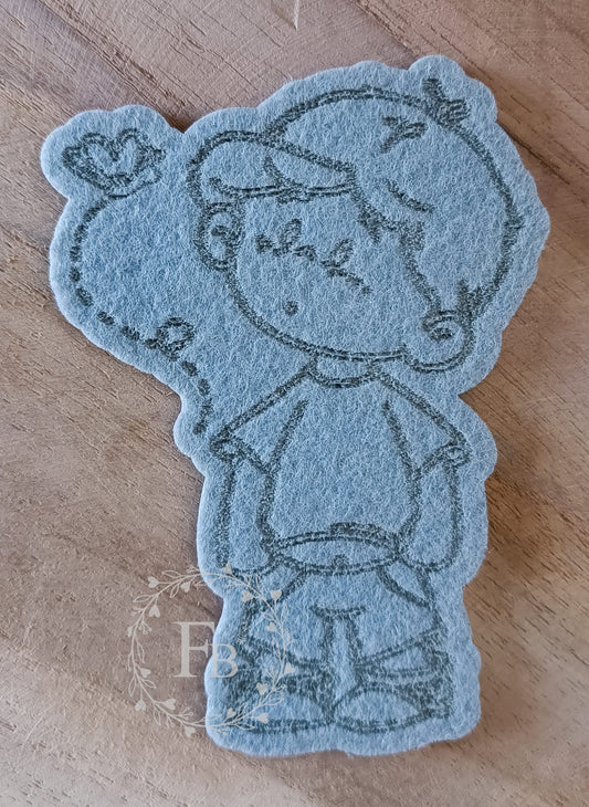 Junge mit Schmetterling 10 er Set 10 cm Stückpreis ab 0.57 Euro zzgl. 19% MwSt.