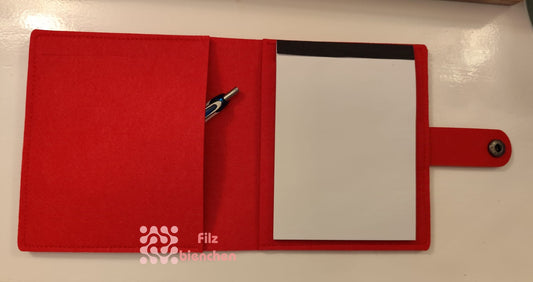 Blockhülle mit Metalldruckknopf DIN A 6