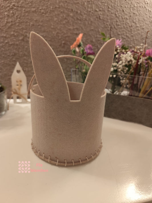 Korb mit Ohren groß Bastelset