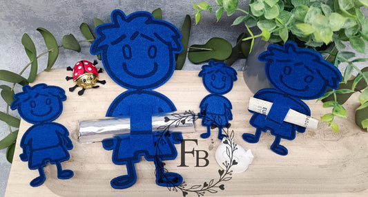 Jungen Graviert B 8 cm (10er Set) Stückpreis ab 0.35 Euro zzgl. 19% MwSt.