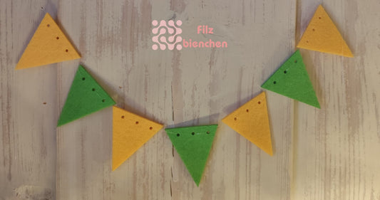 Wimpel Dreieck ganz klein 16er Set Stückpreis ab 0.14 Euro zzgl. 19% MwSt.