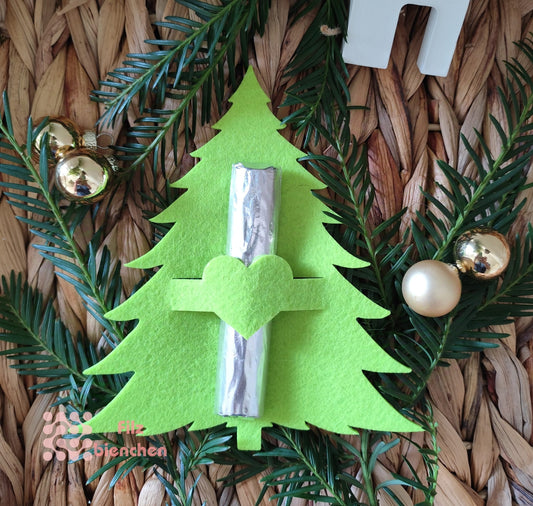 Tannenbaum 2024, mit Schlitz Schokolade