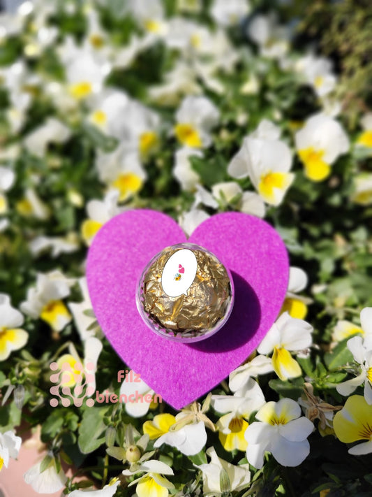 Herz mit Loch für Acrylkugeln oder Lollies 30er Set Stückpreis 0,35€ zzgl. Mwst.