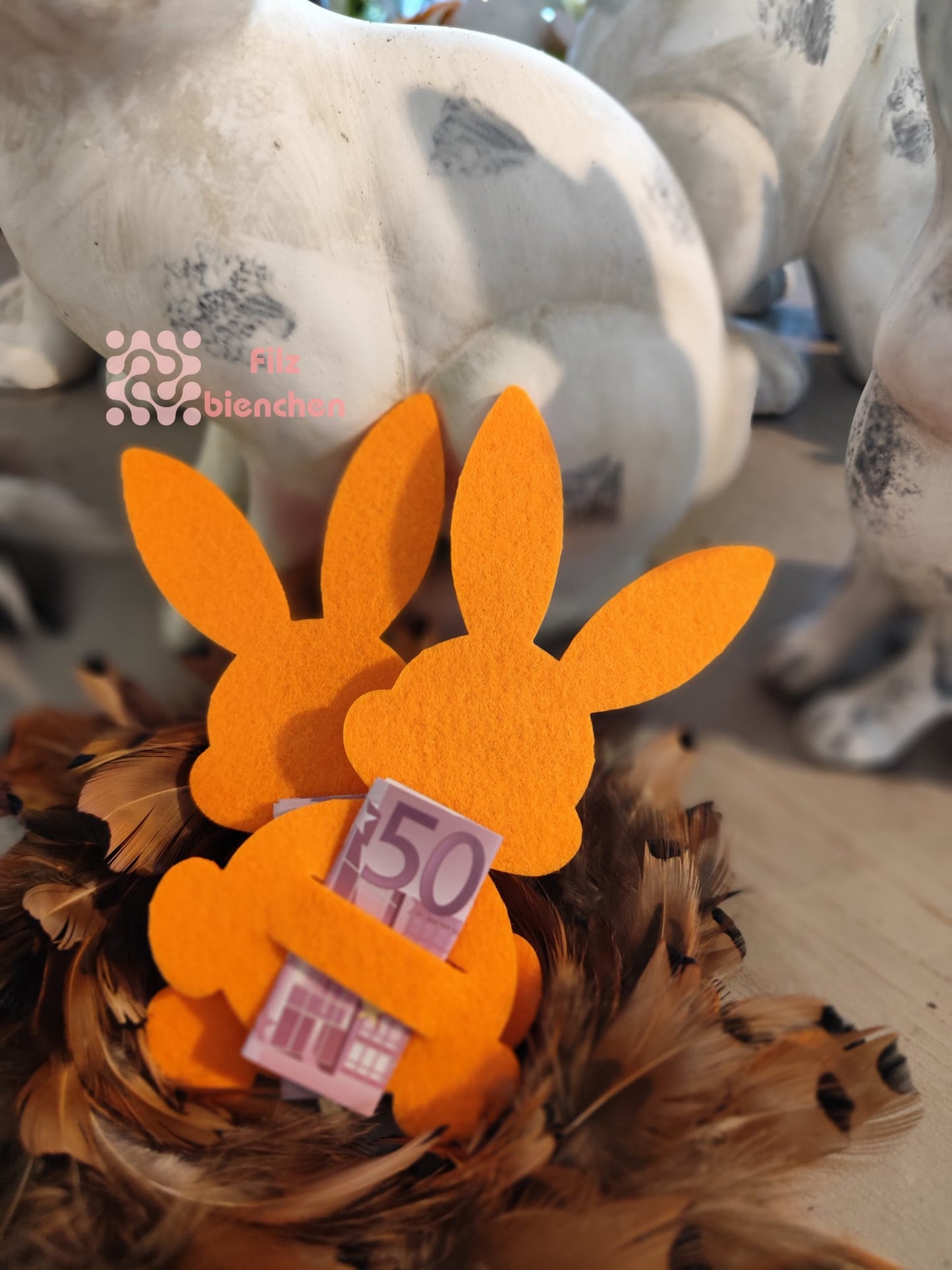 Hase Langohr sitzend, Schlitz Geld ohne Farbwahl SPARSET 30 Stk., Stückpreis 0,30€ zzgl. Mwst.