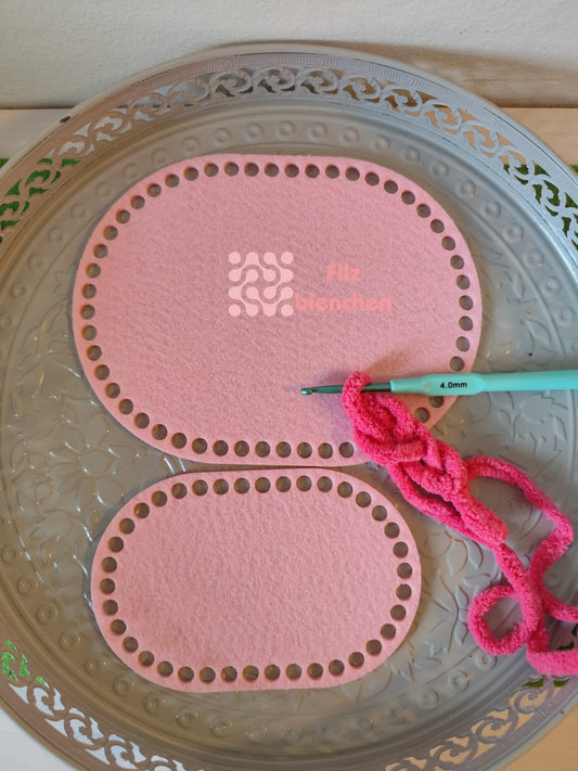 Häkelboden klein oval 15er Set Stückpreis Stückpreis ab 1.10 Euro zzgl. 19% MwSt.