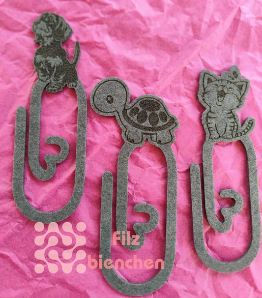 Lesezeichen Mischset z.B. Katze, Dackel, Einhorn, Dino, Schildkröte etc. 15er Set Stückpreis 0,50€