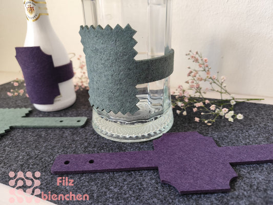 Umrandung Flasche Groß B, 18er Set, Stückpreis 0,80€ zzgl. Mwst.