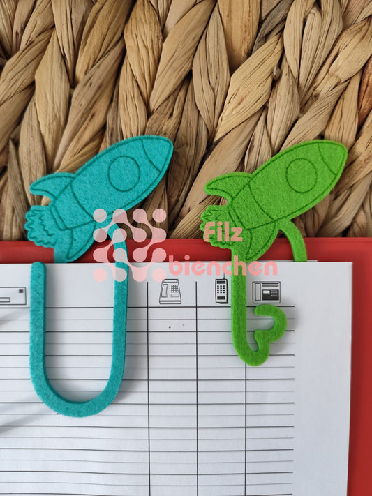 Lesezeichen Rakete 3er Set Stückpreis 0,80€