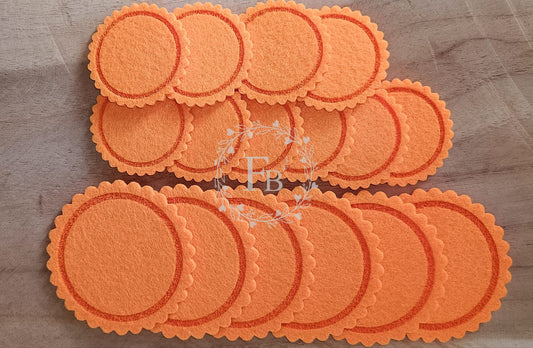 Kreis mit graviertem Ring 5 cm 10er Set Stückpreis ab 0.28 Euro zzgl. 19% MwSt.