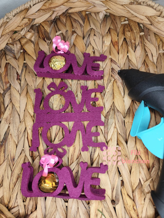 LOVE 15er Set für Rocher oder Schokokugel Stückpreis ab 0.79 Euro zzgl. 19% MwSt.