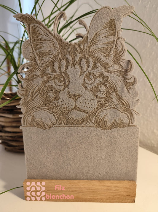 Maincoon graviert mit Rechteck, 2er Set , Stückpreis 2,20€ zzgl. Mwst