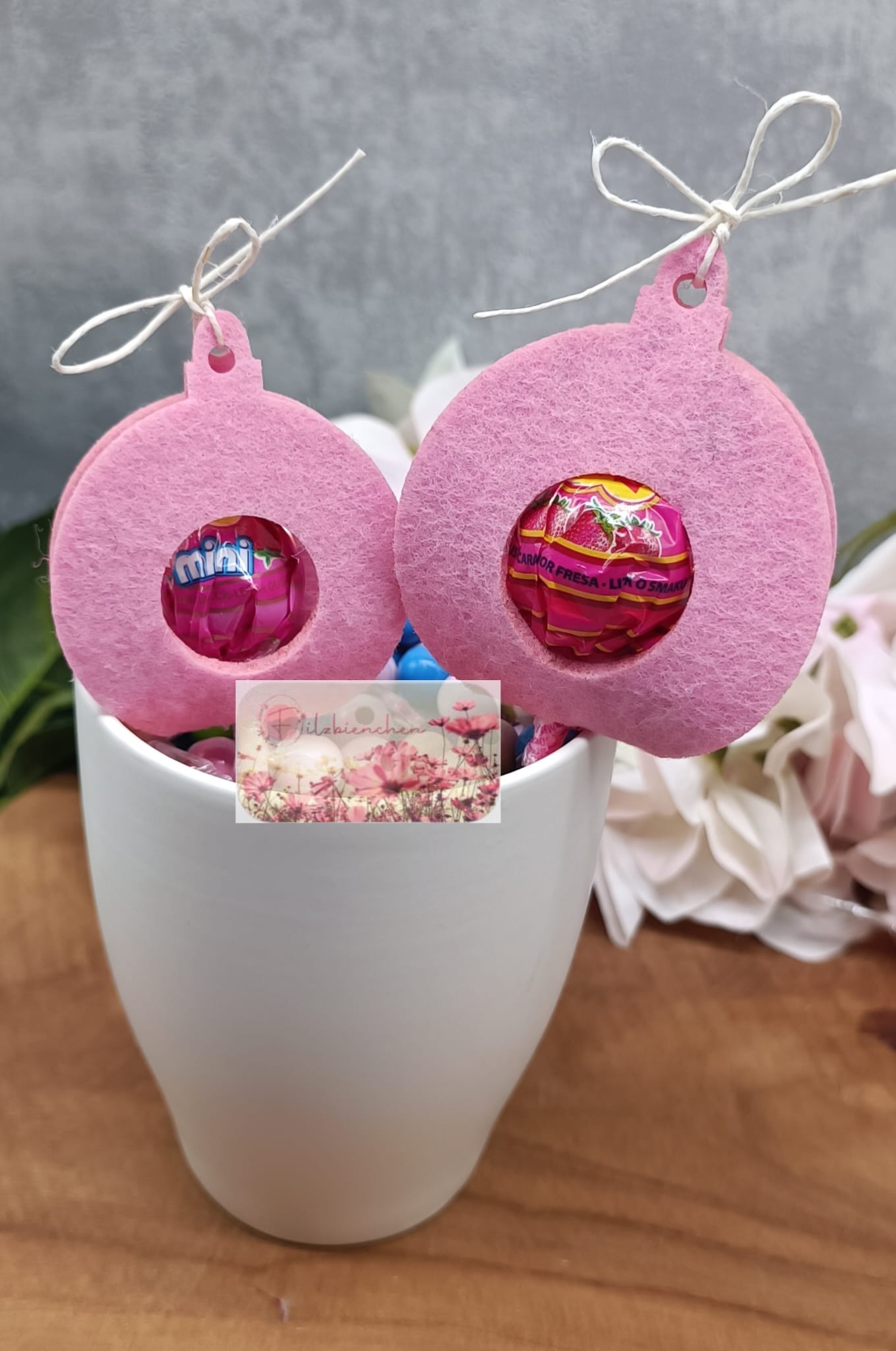 Lollifigur Weihnachtskugel klein für Lolli (9er Set) Stückpreis ab 0.58 Euro zzgl. 19% MwSt.