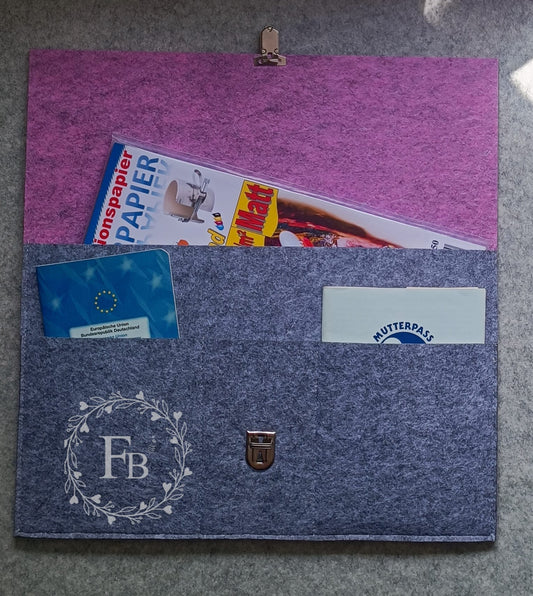 Dokumententasche für Mensch und Tier ZWEIFARBIG 2er Set Stückpreis ab 7,80 Euro zzgl. 19% MwSt.