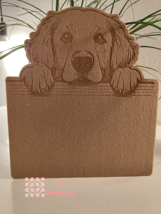 Türschild Golden Retriever graviert