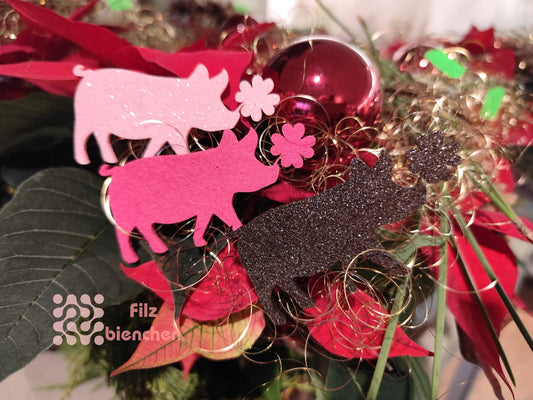 Glücksschwein 10 cm (9er Set) Stückpreis ab 0.39 Euro zzgl. 19% MwSt.