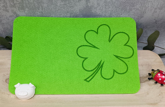 Untersetzer Tasse Klein (15x10)Kleeblatt