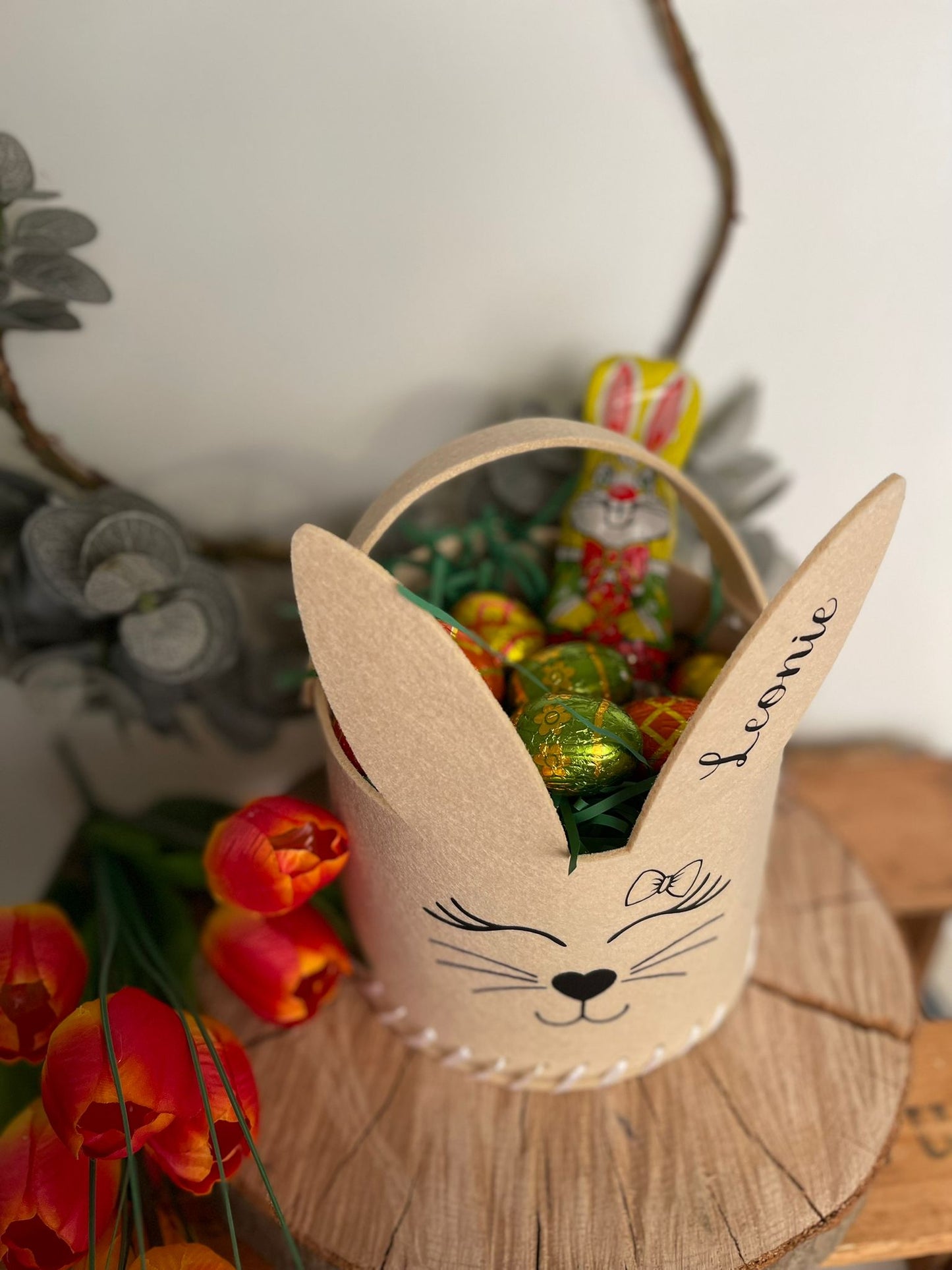 Korb mit Ohren groß Bastelset