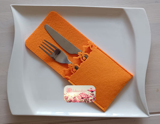 Bestecktasche Stern Figur am Einschlag