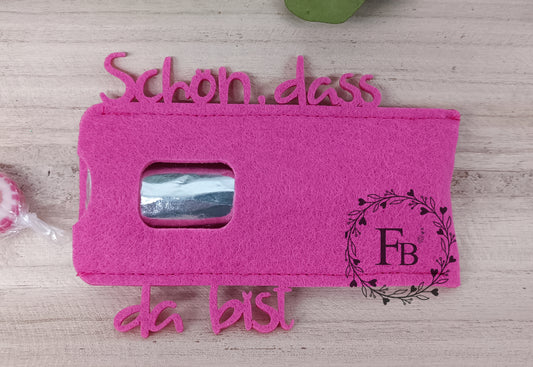 DU Täschchen "Schön, dass du da bist" 6er Set Stückpreis ab 1,08€ zzgl. Mwst.