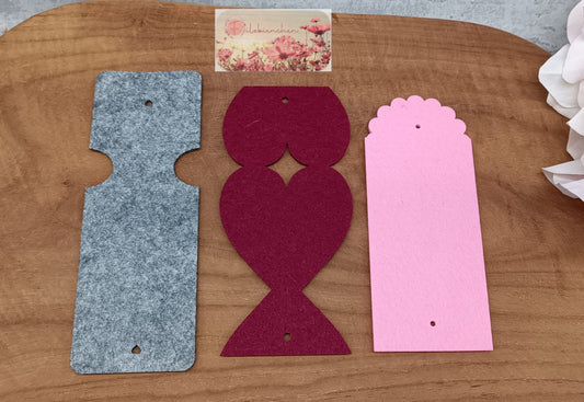 Anhänger Herz Schlüsselbund mit Loch 10er Set ungenäht Stückpreis ab 0,44€ zzgl. 19% MwSt.