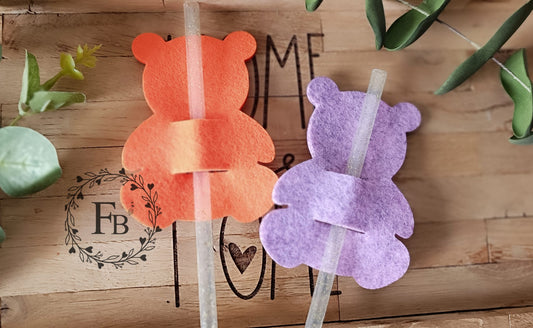 Strohhalmfigur Bär 18er Set Stückpreis ab 0.55 Euro zzgl. 19% MwSt.