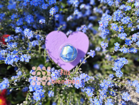 Herz mit Loch für Acrylkugeln oder Lollies 30er Set Stückpreis 0,35€ zzgl. Mwst.